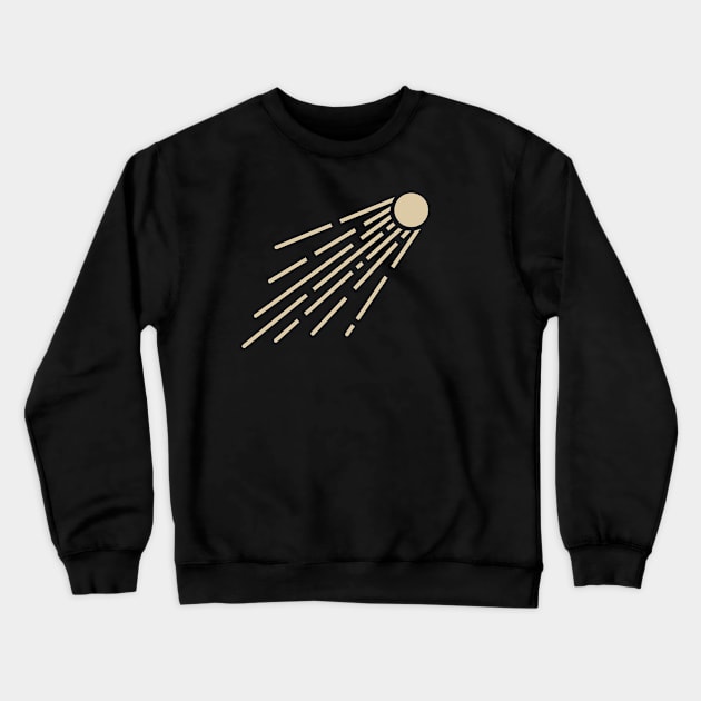 Gold shooting star Crewneck Sweatshirt by Trippycollage